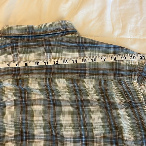 Weatherproof Plaid Shirt Mens Size XXL Green Blue Button Down Cotton Casual Work - Picture 13 of 13
